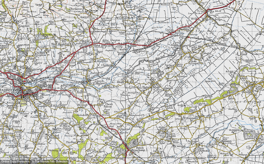 Old Map of Lower Knapp, 1945 in 1945