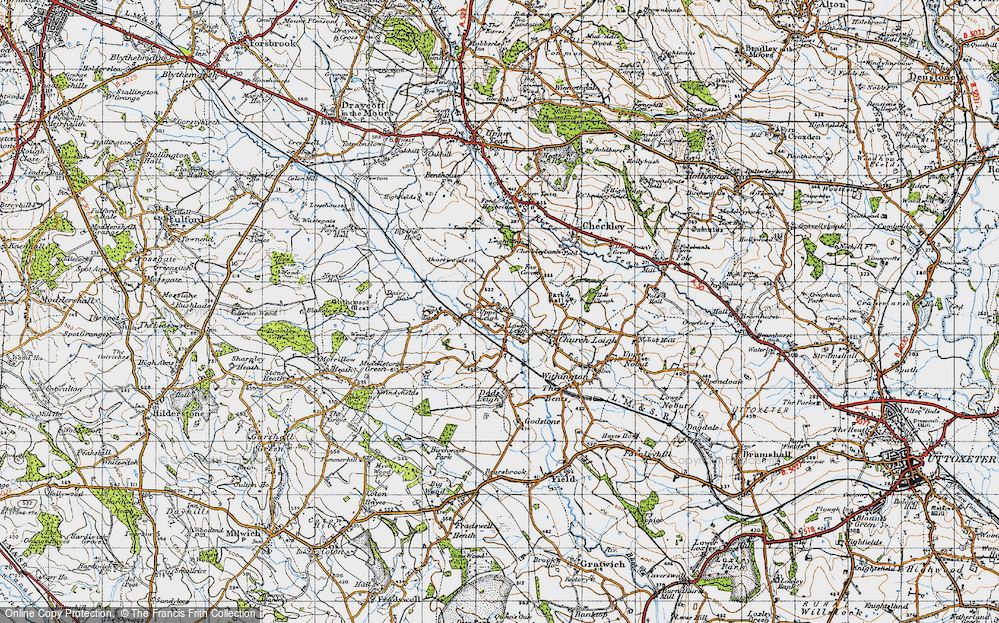 Old Map of Lower Leigh, 1946 in 1946