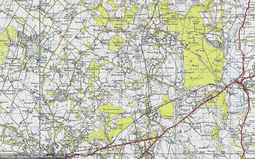 Old Map of Lower Mannington, 1940 in 1940