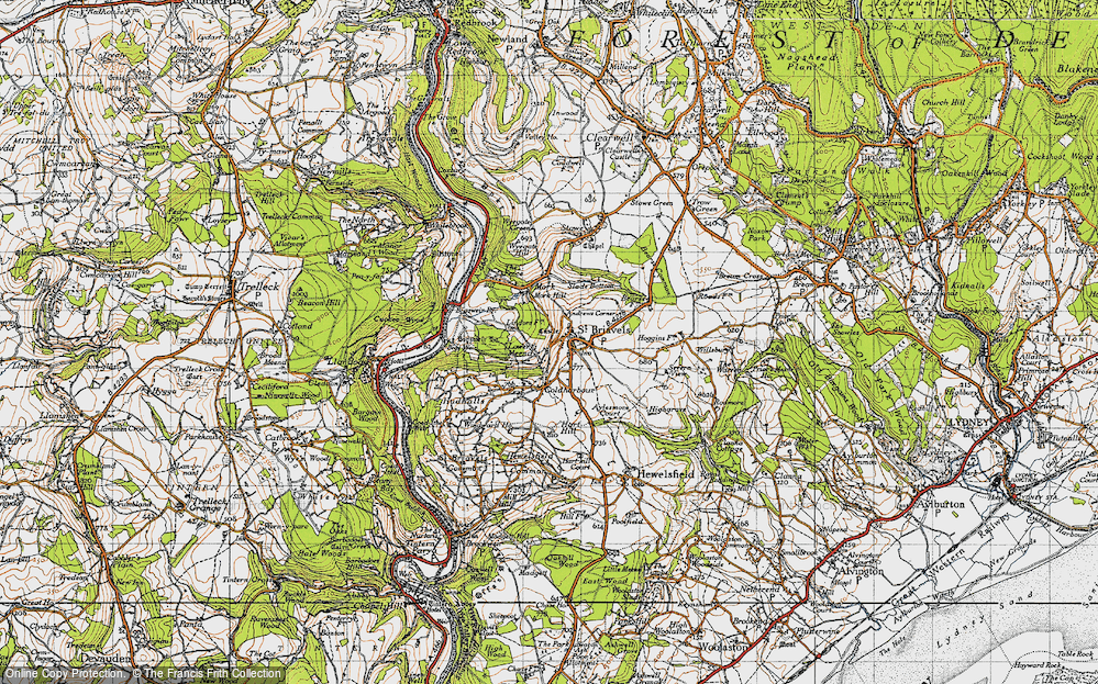 Old Map of Lower Meend, 1946 in 1946