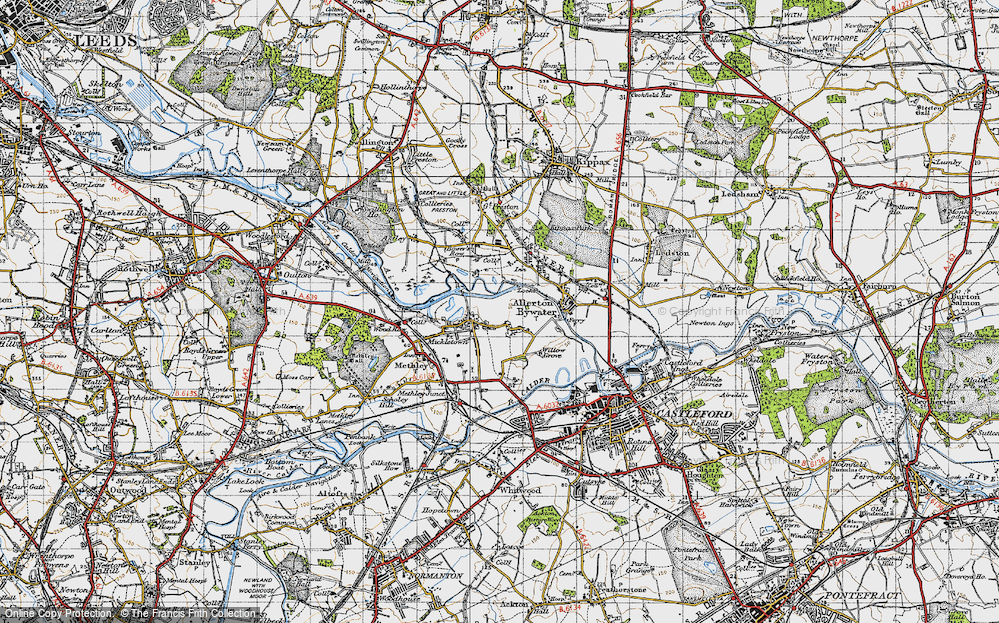 Old Map of Lower Mickletown, 1947 in 1947