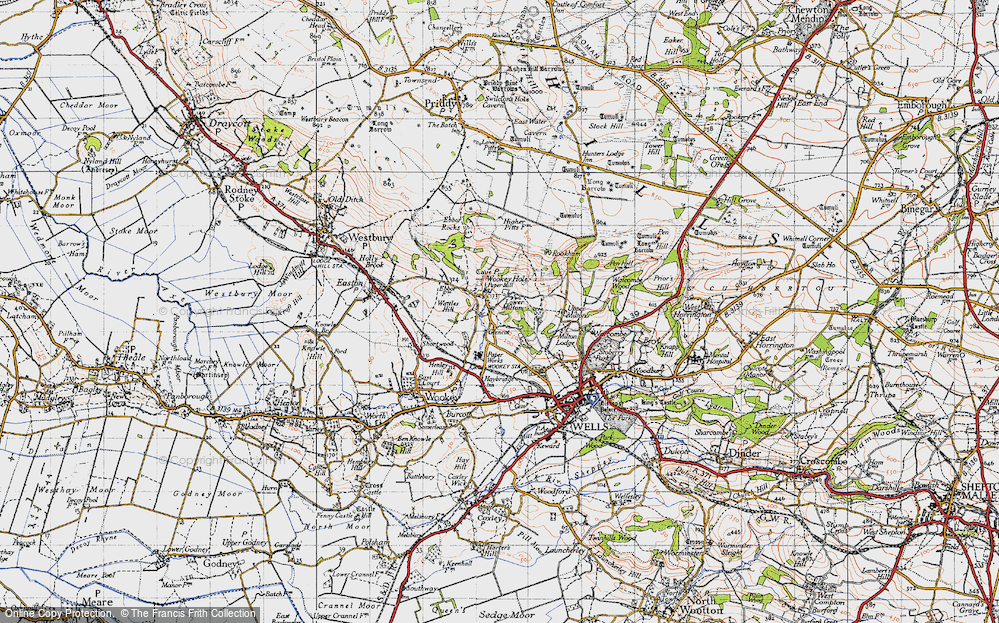 Old Map of Lower Milton, 1946 in 1946