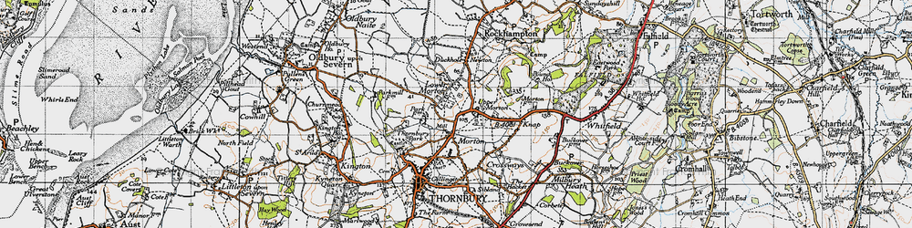Old map of Lower Morton in 1946