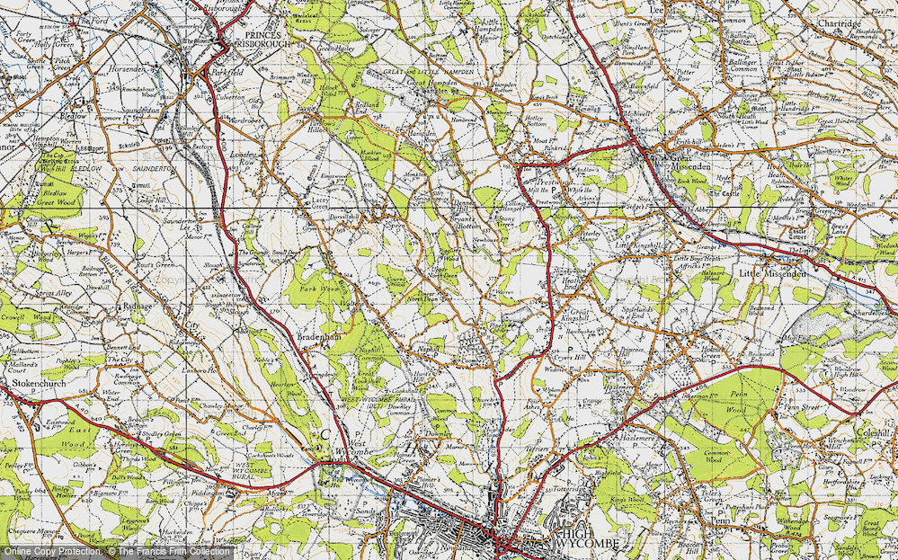 Old Map of Lower North Dean, 1947 in 1947