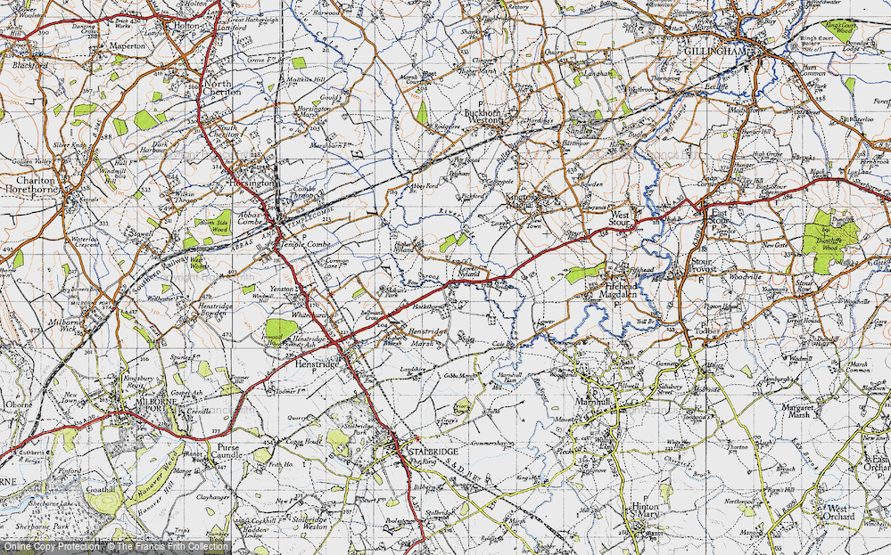 Old Map of Lower Nyland, 1945 in 1945