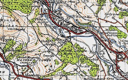 Old map of Lower Ochrwyth in 1947