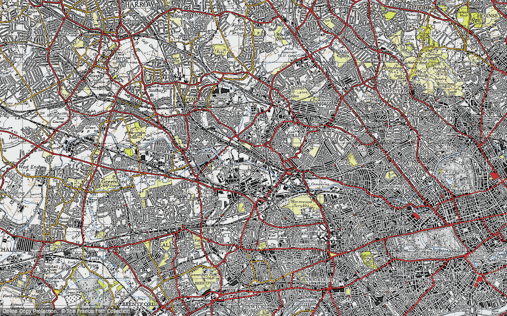Old Map of Lower Place, 1945 in 1945