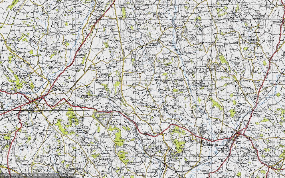 Old Map of Lower Ridge, 1946 in 1946