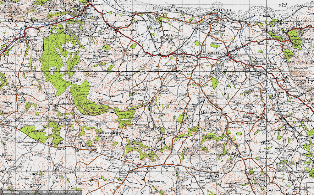 Old Map of Lower Roadwater, 1946 in 1946