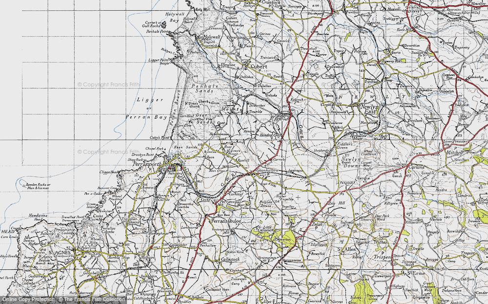 Old Map of Lower Rose, 1946 in 1946
