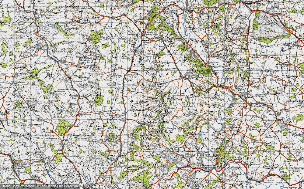 Old Map of Lower Sapey, 1947 in 1947