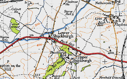 Old map of Upper Shuckburgh in 1946