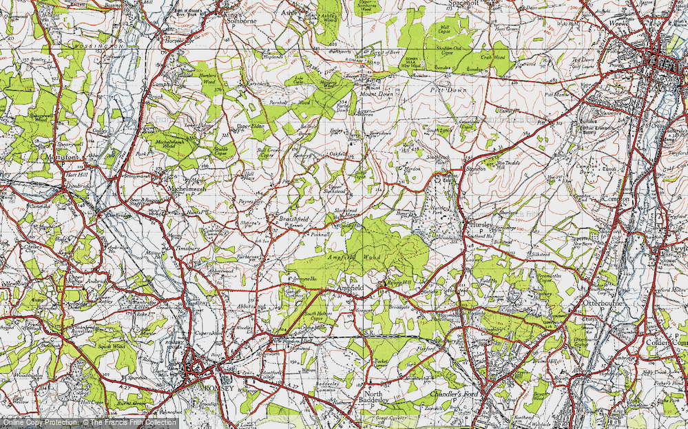 Old Map of Lower Slackstead, 1945 in 1945