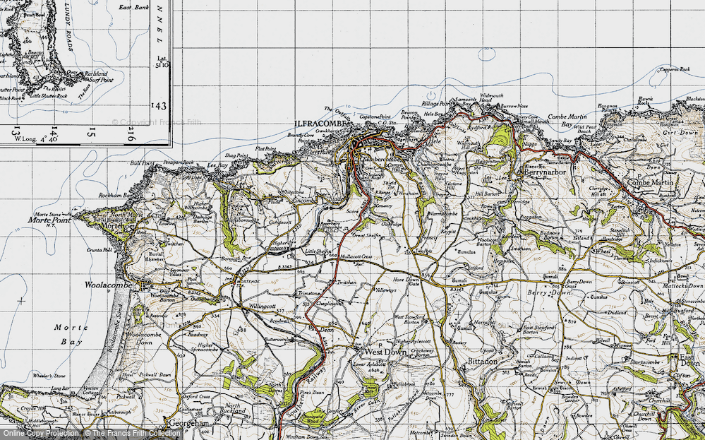 Old Maps of Mullacott Cross, Devon - Francis Frith