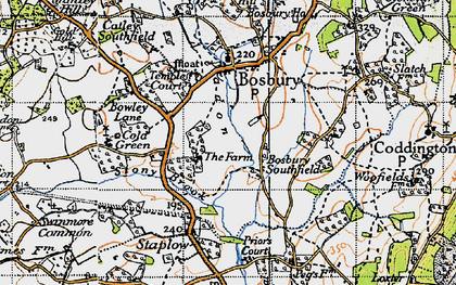 Old map of Lower Southfield in 1947