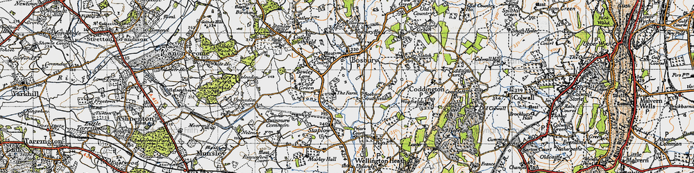 Old map of Lower Southfield in 1947