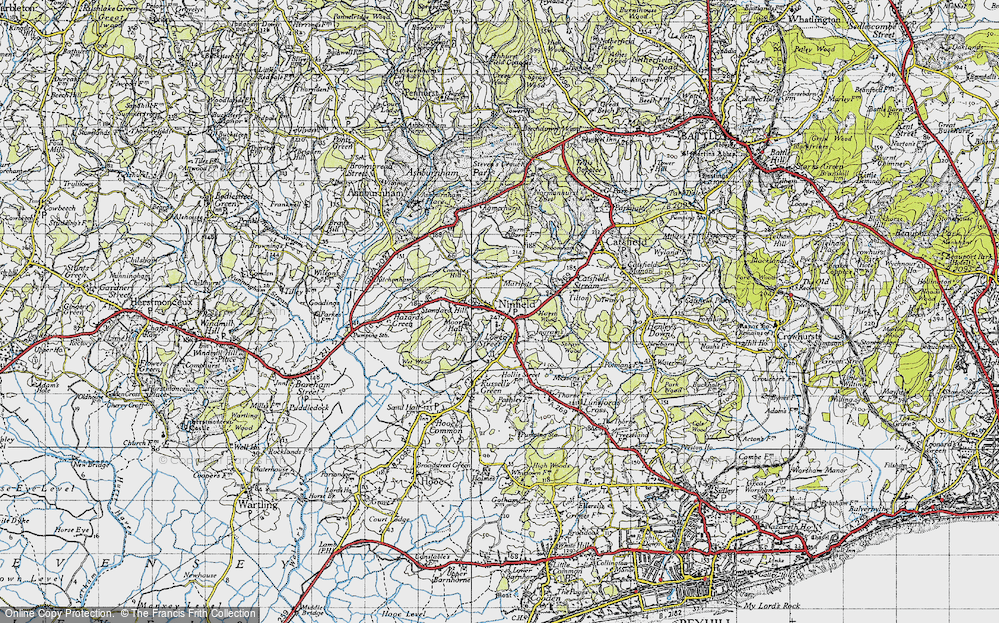 Old Map of Lower Street, 1940 in 1940