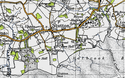 Old map of Lower Street in 1946