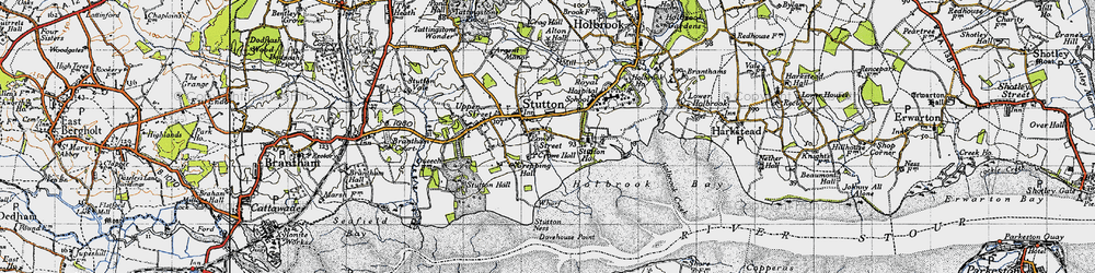Old map of Lower Street in 1946