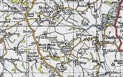Old map of Lower Strode in 1945