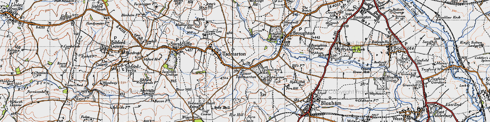Old map of Lower Tadmarton in 1946