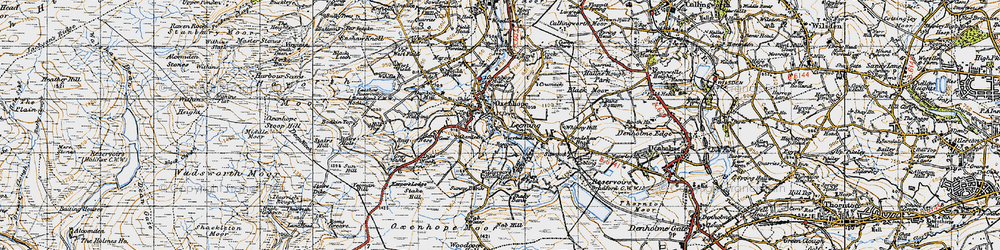 Old map of Lower Town in 1947