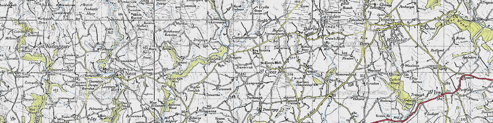 Old map of Lower Treworrick in 1946