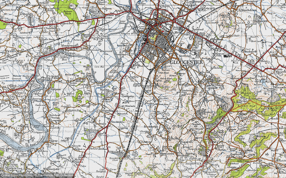 Old Map of Lower Tuffley, 1947 in 1947