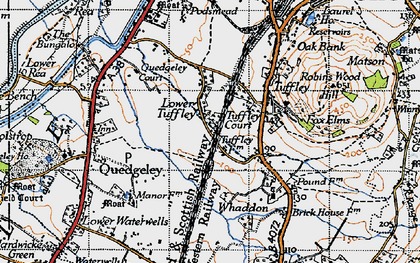 Old map of Lower Tuffley in 1947
