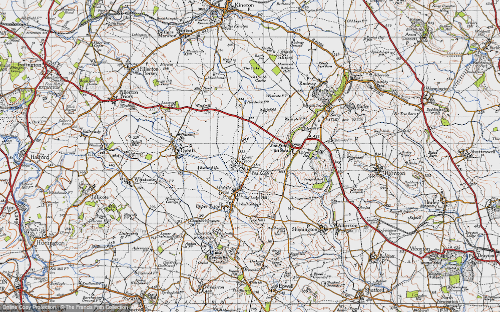 Old Map of Lower Tysoe, 1946 in 1946