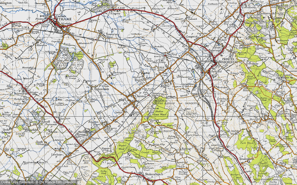 Old Map of Lower Wainhill, 1947 in 1947