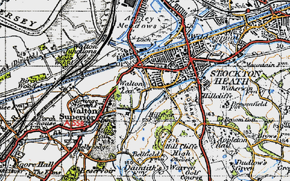 Old map of Lower Walton in 1947