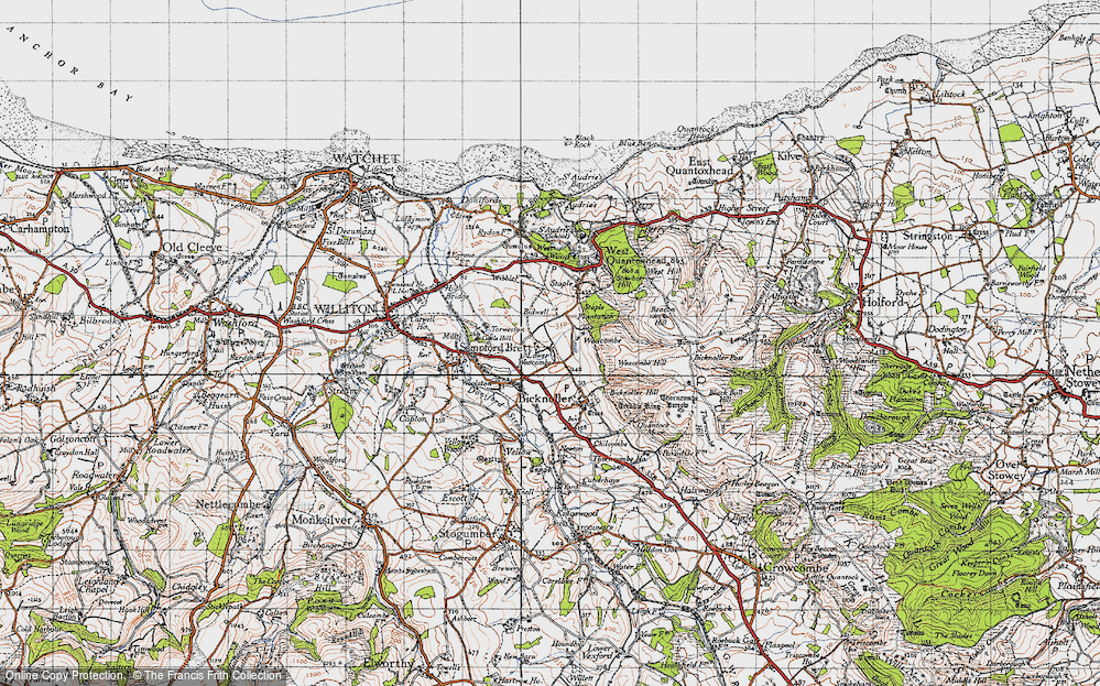 Old Map of Lower Weacombe, 1946 in 1946