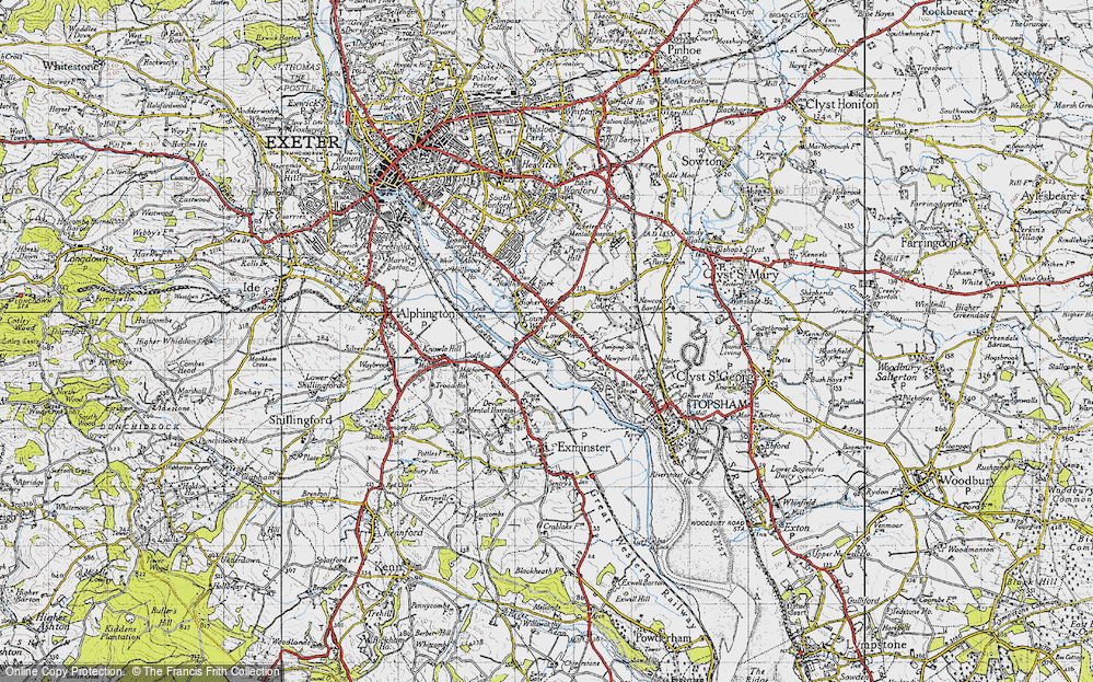 Old Map of Lower Wear, 1946 in 1946