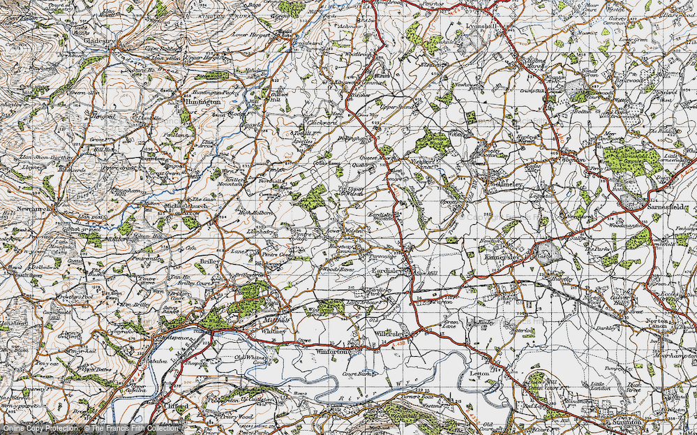 Old Map of Lower Welson, 1947 in 1947
