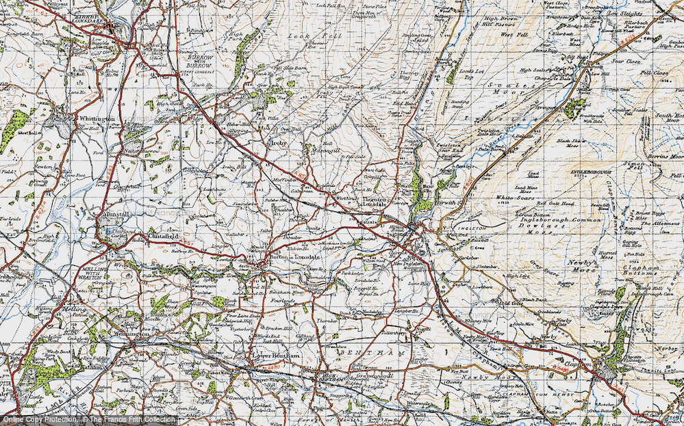 Old Map of Lower Westhouse, 1947 in 1947