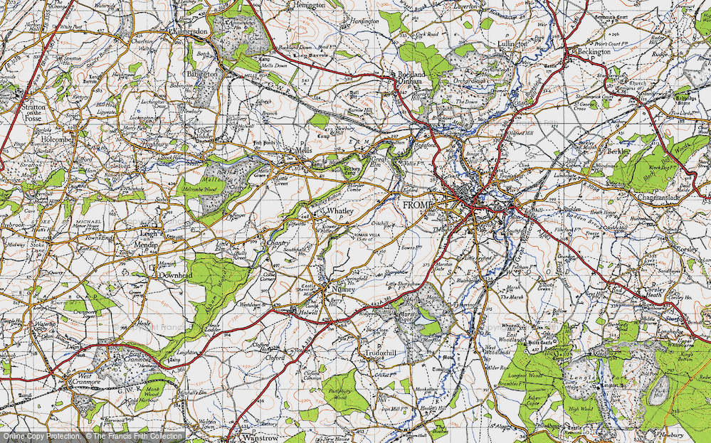 Old Map of Lower Whatley, 1946 in 1946