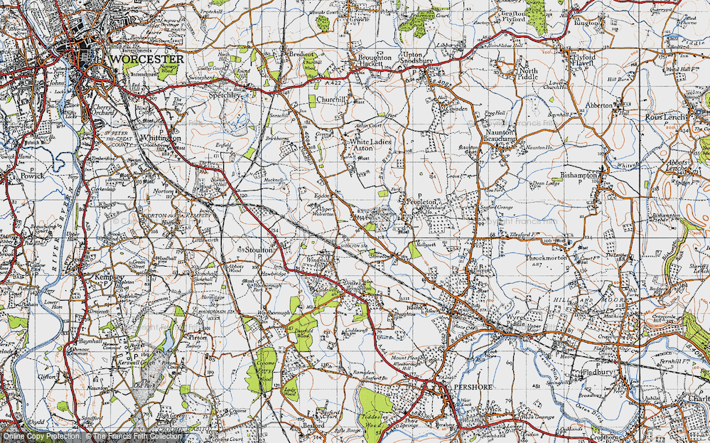 Old Map of Lower Wolverton, 1946 in 1946