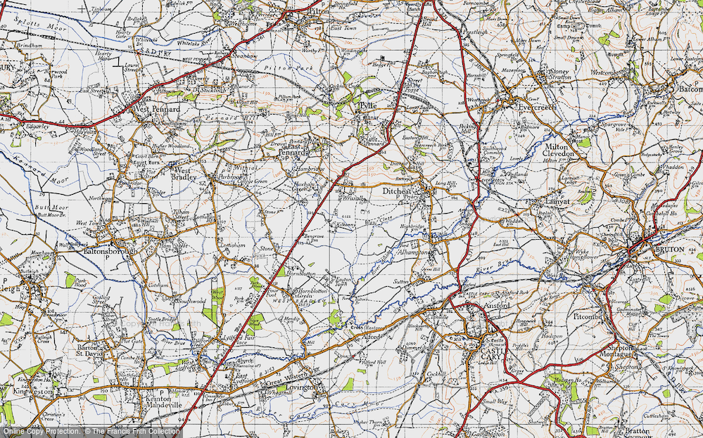 Old Map of Lower Wraxall, 1946 in 1946