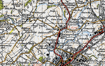 Old map of Lowerford in 1947