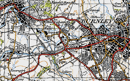 Old map of Lowerhouse in 1947