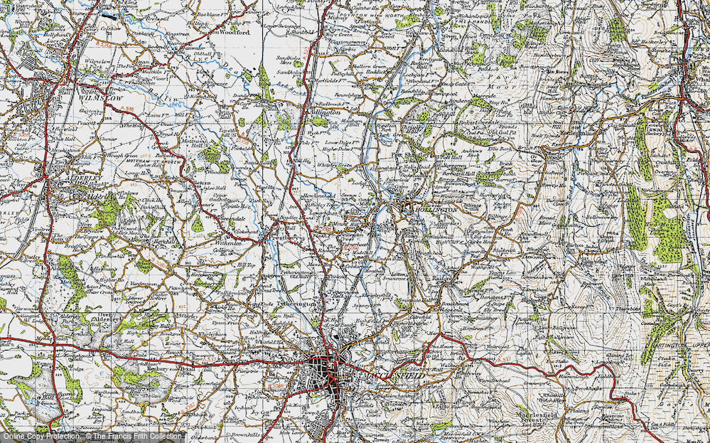 Old Map of Lowerhouse, 1947 in 1947