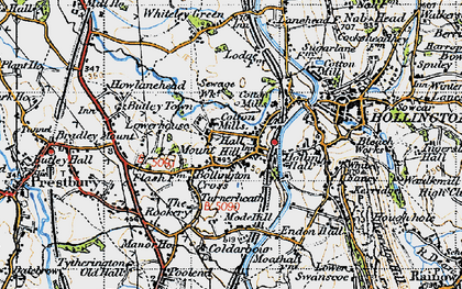 Old map of Lowerhouse in 1947