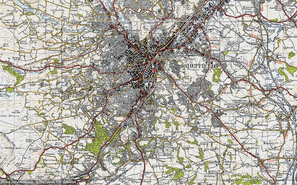 Old Map of Lowfield, 1947 in 1947