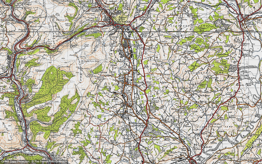 Old Map of Lowlands, 1946 in 1946