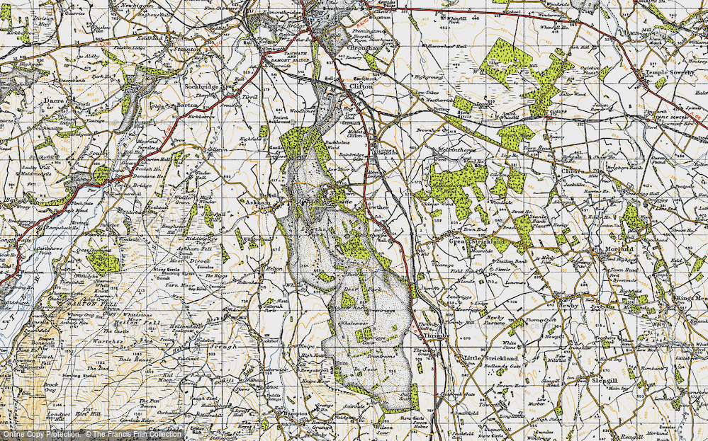 Old Map of Lowther, 1947 in 1947