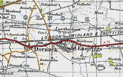 Old map of Lowthertown in 1947