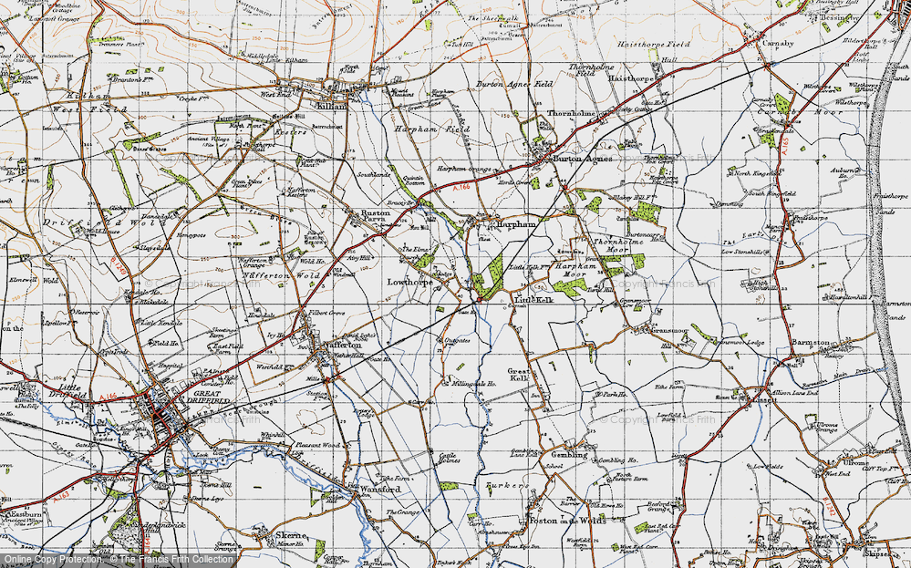 Old Map of Lowthorpe, 1947 in 1947