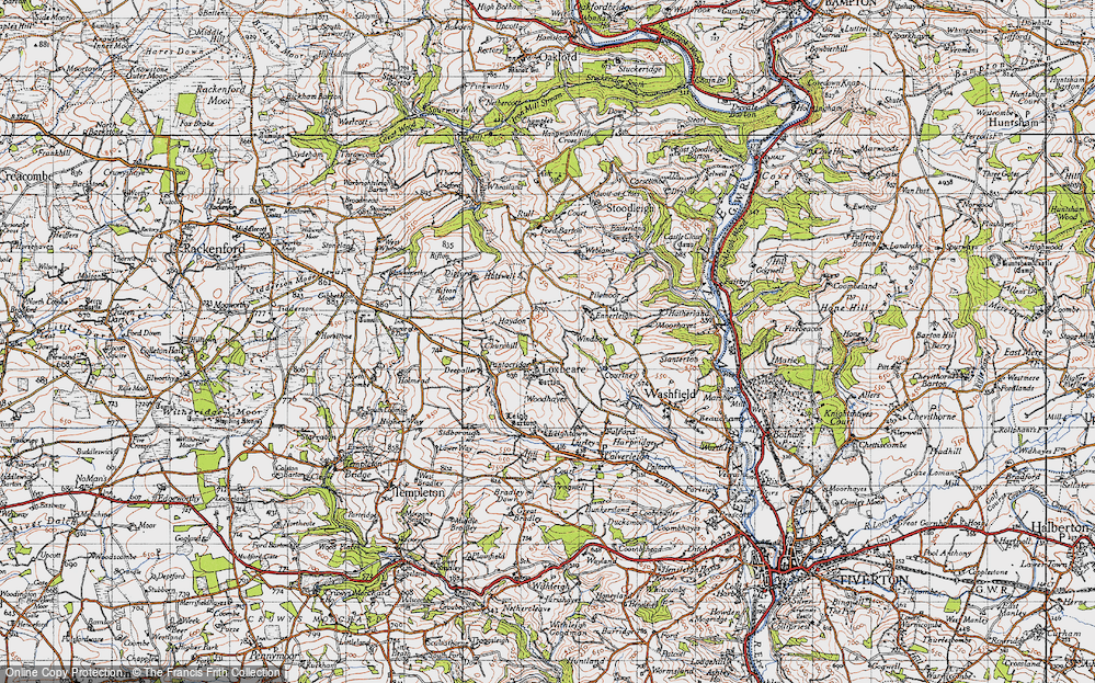Old Map of Loxbeare, 1946 in 1946