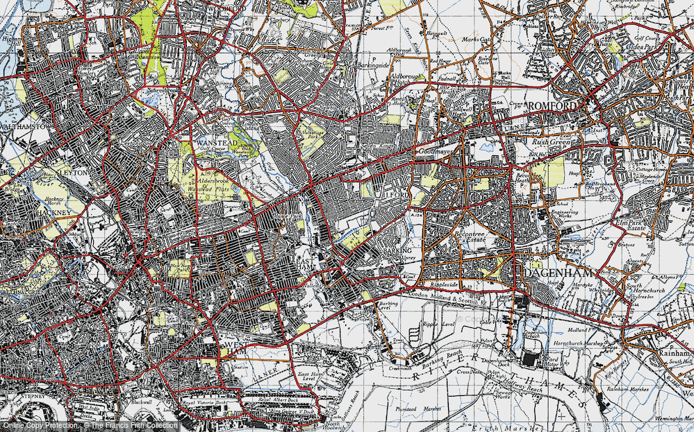 Old Map of Loxford, 1946 in 1946